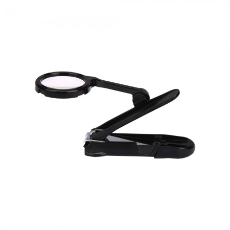 Magnifying lens stand (with nail cutter)